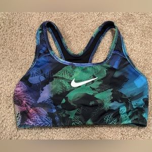 Women’s Nike dri-fit green rainbow sport bra small